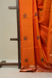 Orange Mulberry Silk Saree - SROMSS04