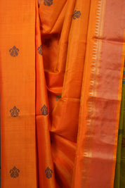 Orange Mulberry Silk Saree - SROMSS04