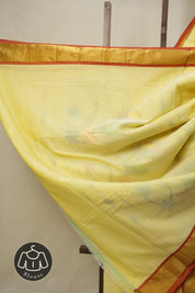 Pestle Yellow Cotton Paithani Saree - SRPYCPS668