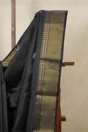 Black Mulberry Silk Saree - SRBMSS05