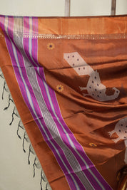 Black Mulberry Silk Saree - SRBMSS05