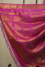 Beige Gadwal Silk Saree - SRBGSS663