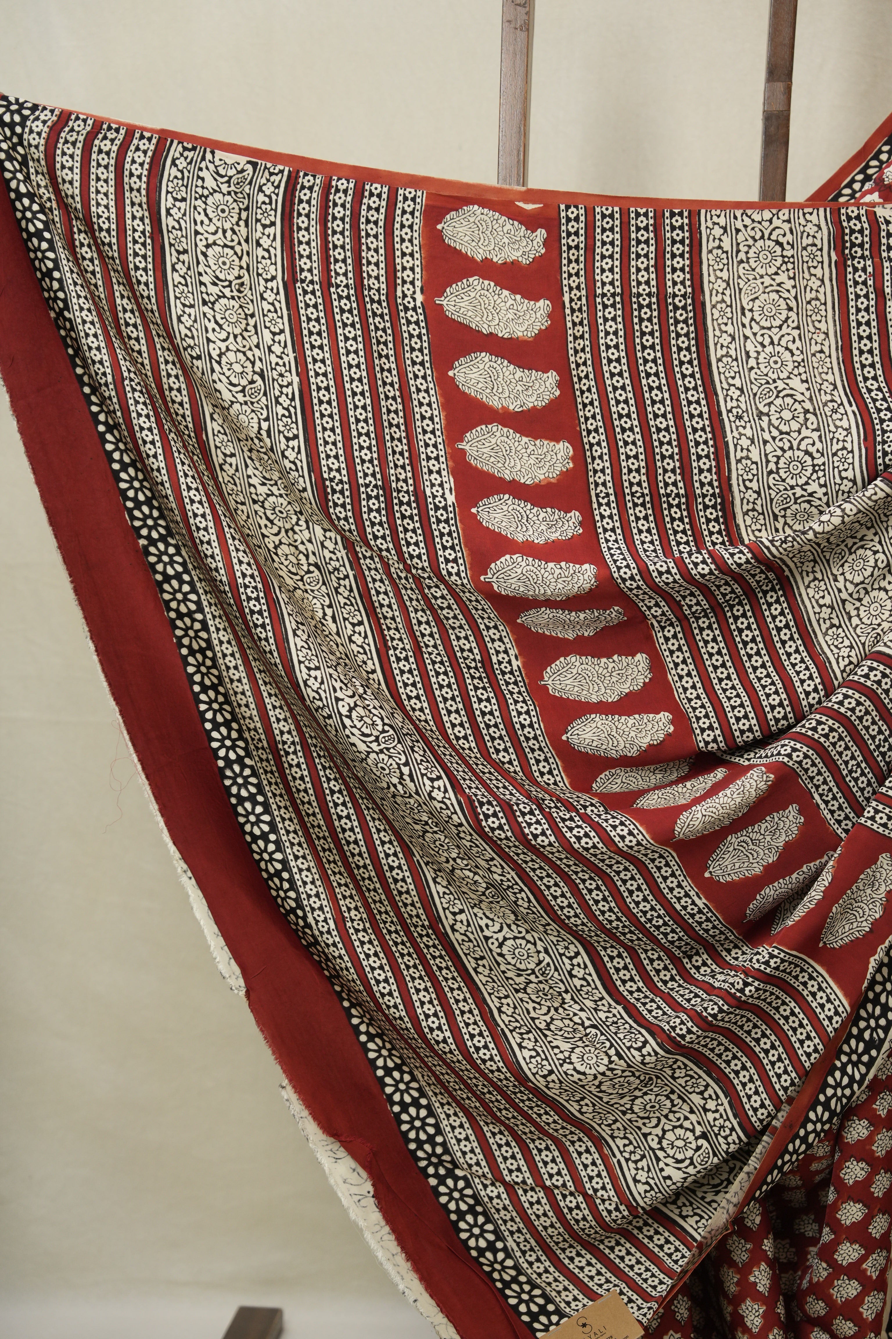Maroon Print HBP Modal Silk Saree - SRMPMSS573