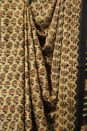 Cream HBP Modal Silk Saree - SRCMSS497