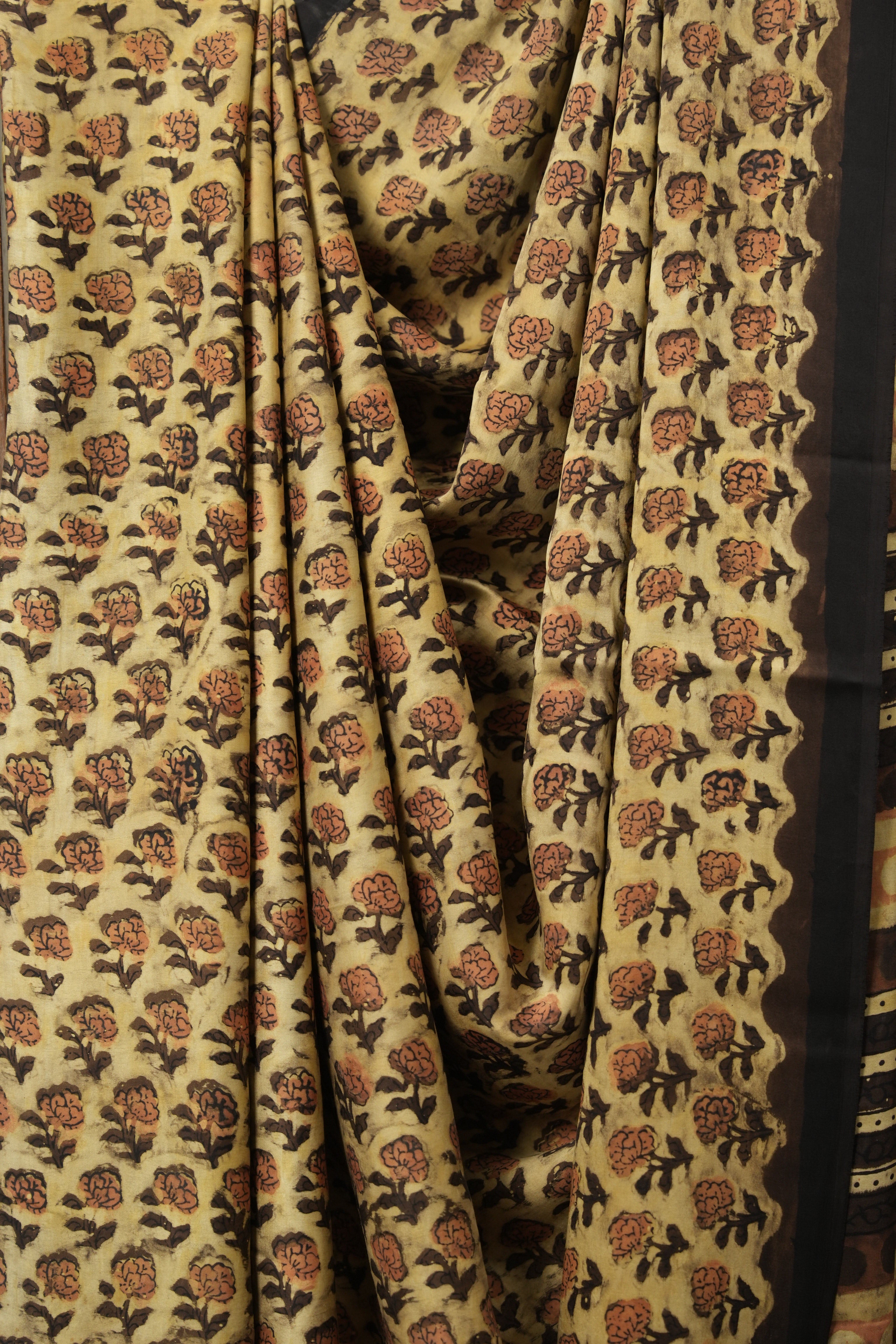 Cream HBP Modal Silk Saree - SRCMSS497