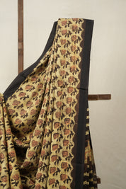 Cream HBP Modal Silk Saree - SRCMSS497