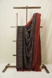Black HBP Modal Silk Saree - SRBMSS572