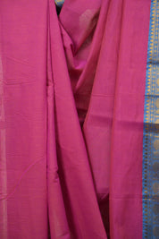 Two Tone Pink Narayan Peth Cotton Saree - SRTTPNPCS81