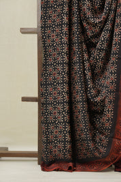 Black HBP Modal Silk Saree - SRBMSS572