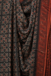 Black HBP Modal Silk Saree - SRBMSS572