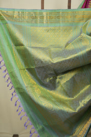 Magenta Gadwal Silk Saree - SRMGSS661