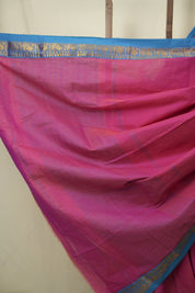 Two Tone Pink Narayan Peth Cotton Saree - SRTTPNPCS81