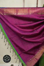 Green Mulberry Silk Saree - SRGMSS06