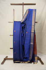 Blue Raw Silk Saree - SRBRSS826