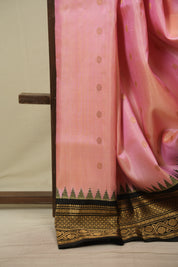 Baby Pink Gadwal Silk Saree - SRBPGSS660