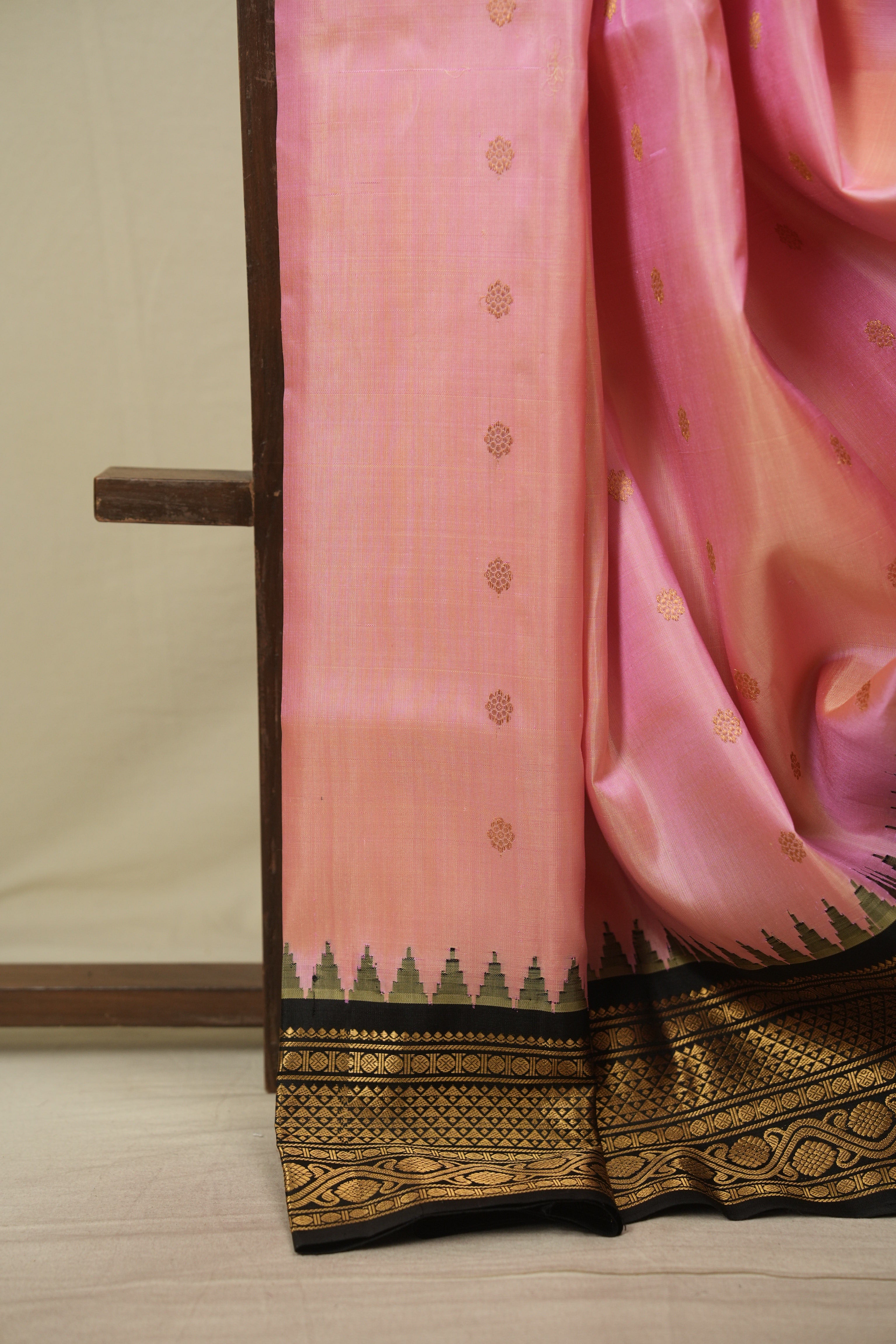 Baby Pink Gadwal Silk Saree - SRBPGSS660