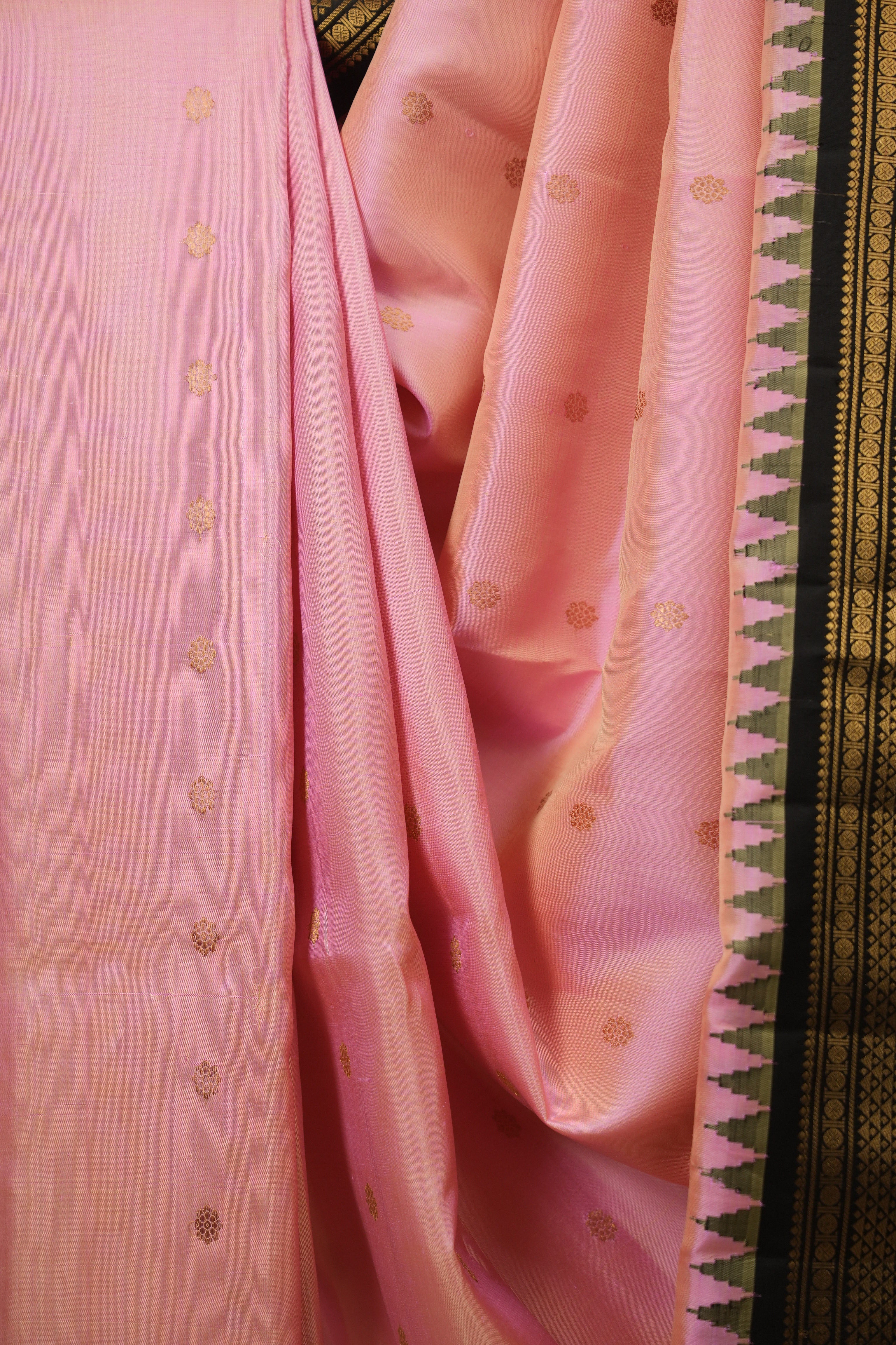 Baby Pink Gadwal Silk Saree - SRBPGSS660