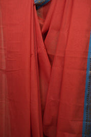 Peach Narayan Peth Cotton Saree - SRPNPCS82