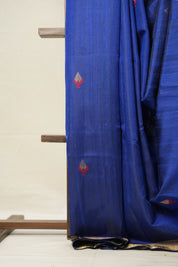 Blue Raw Silk Saree - SRBRSS826