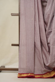 Lilac Cotton Paithani Saree - SRLCPS667