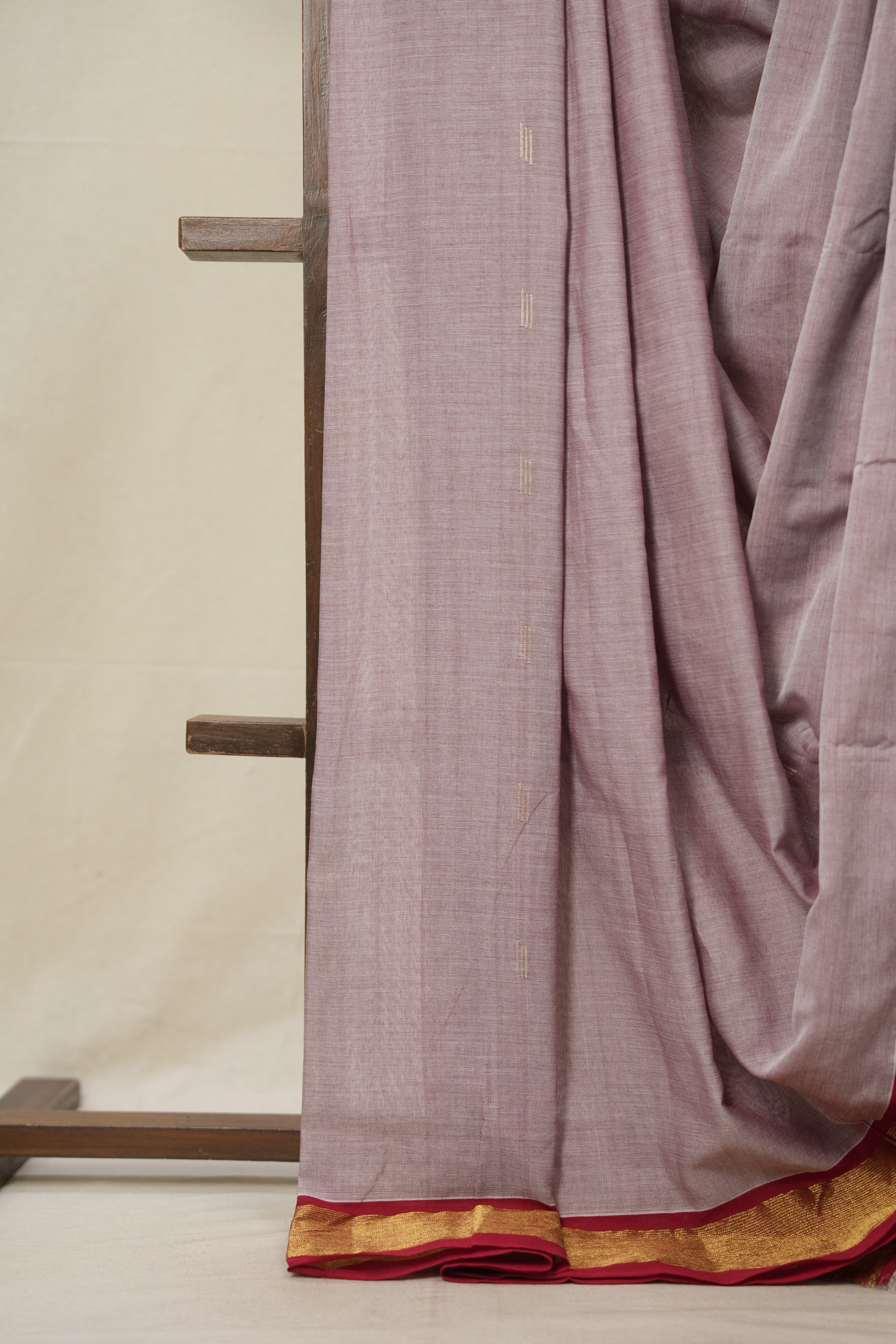 Lilac Cotton Paithani Saree - SRLCPS667
