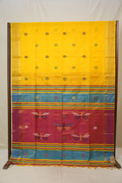 Yellow Mulberry Silk Saree - SRYMSS01