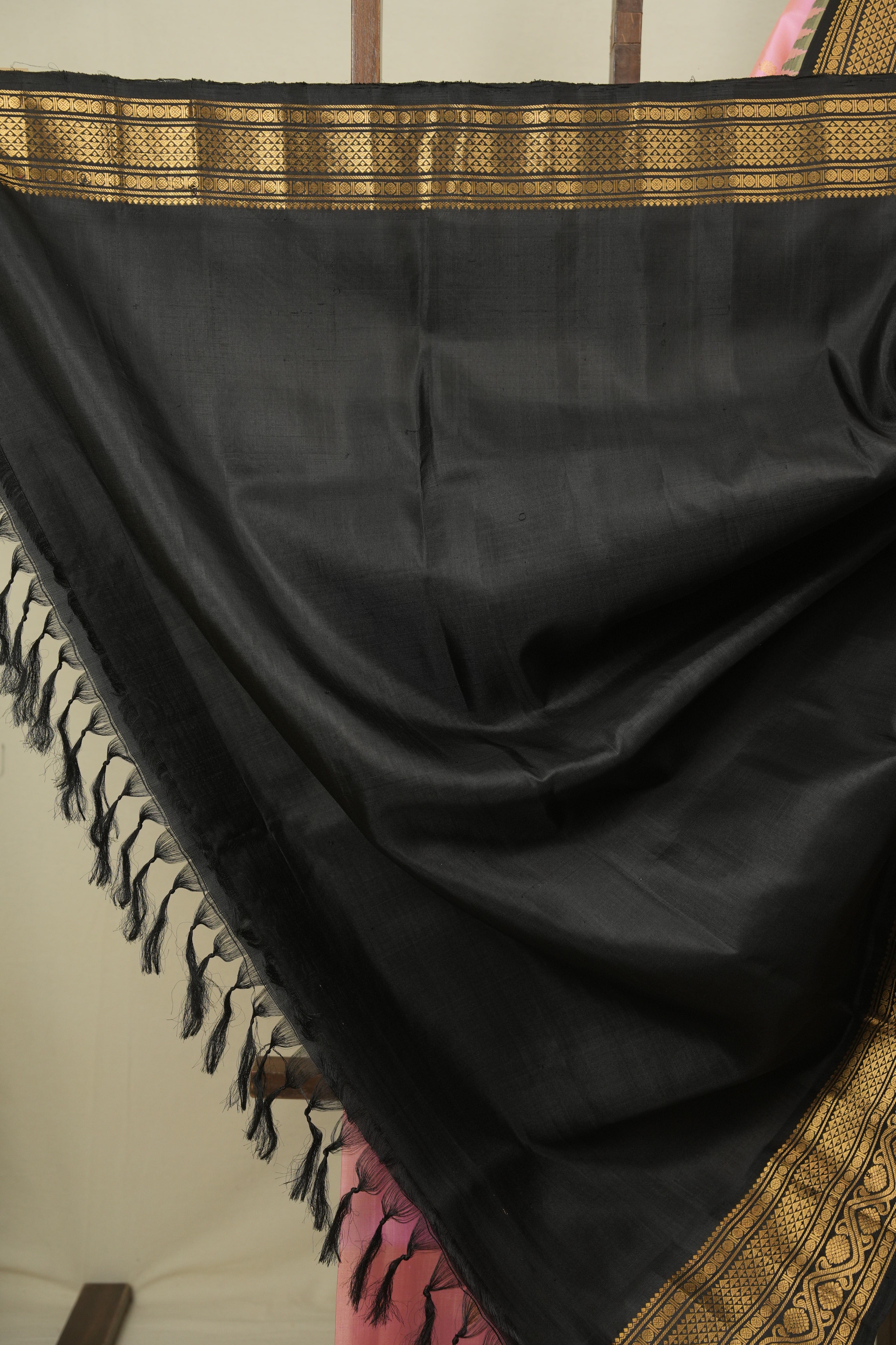 Baby Pink Gadwal Silk Saree - SRBPGSS660