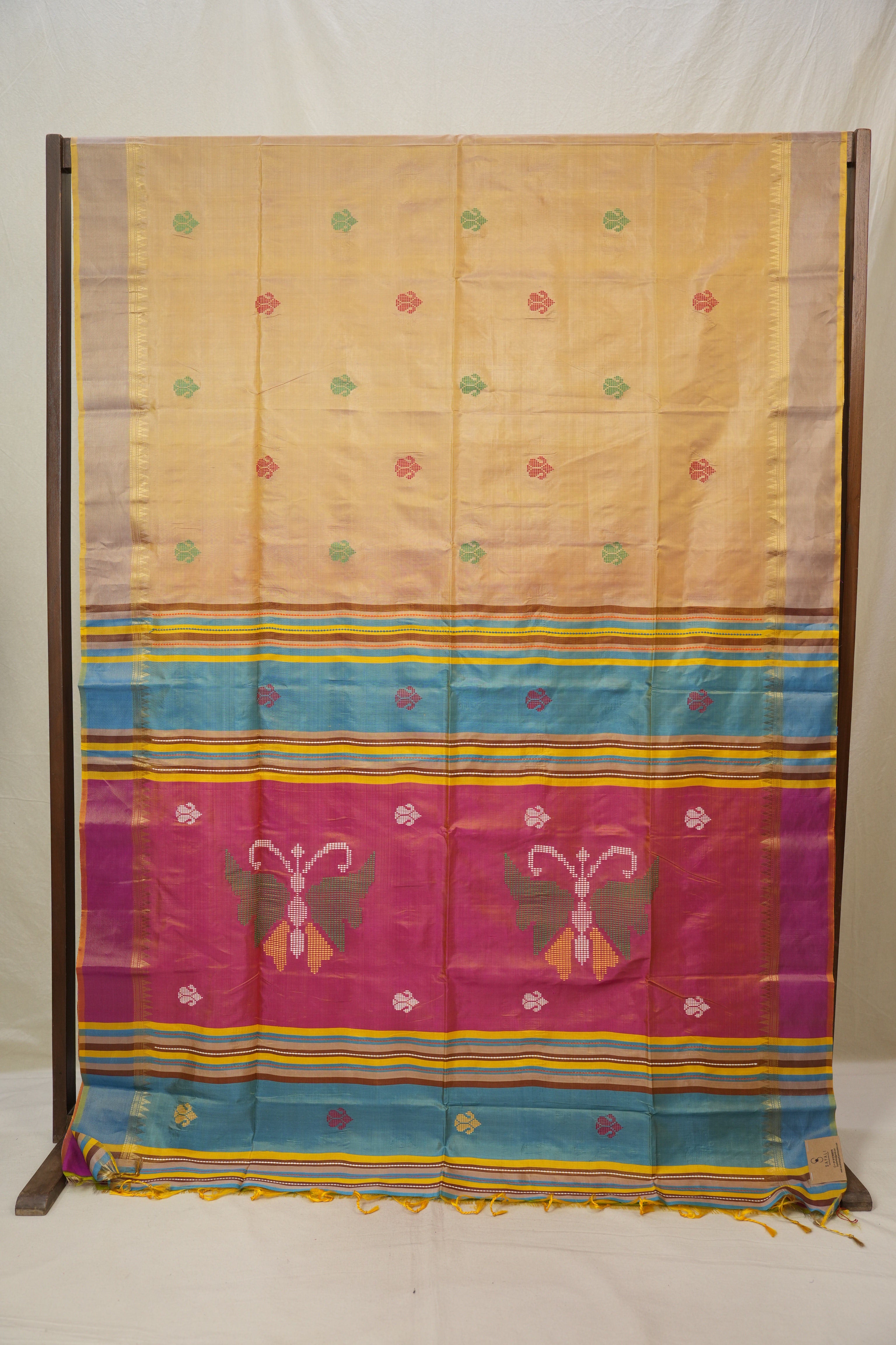 Sand Gold Mulberry Silk Saree - SRSGMSS07