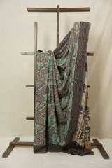Mint Green HBP Modal Silk Saree - SRBMSS565