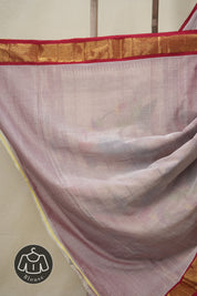 Lilac Cotton Paithani Saree - SRLCPS667