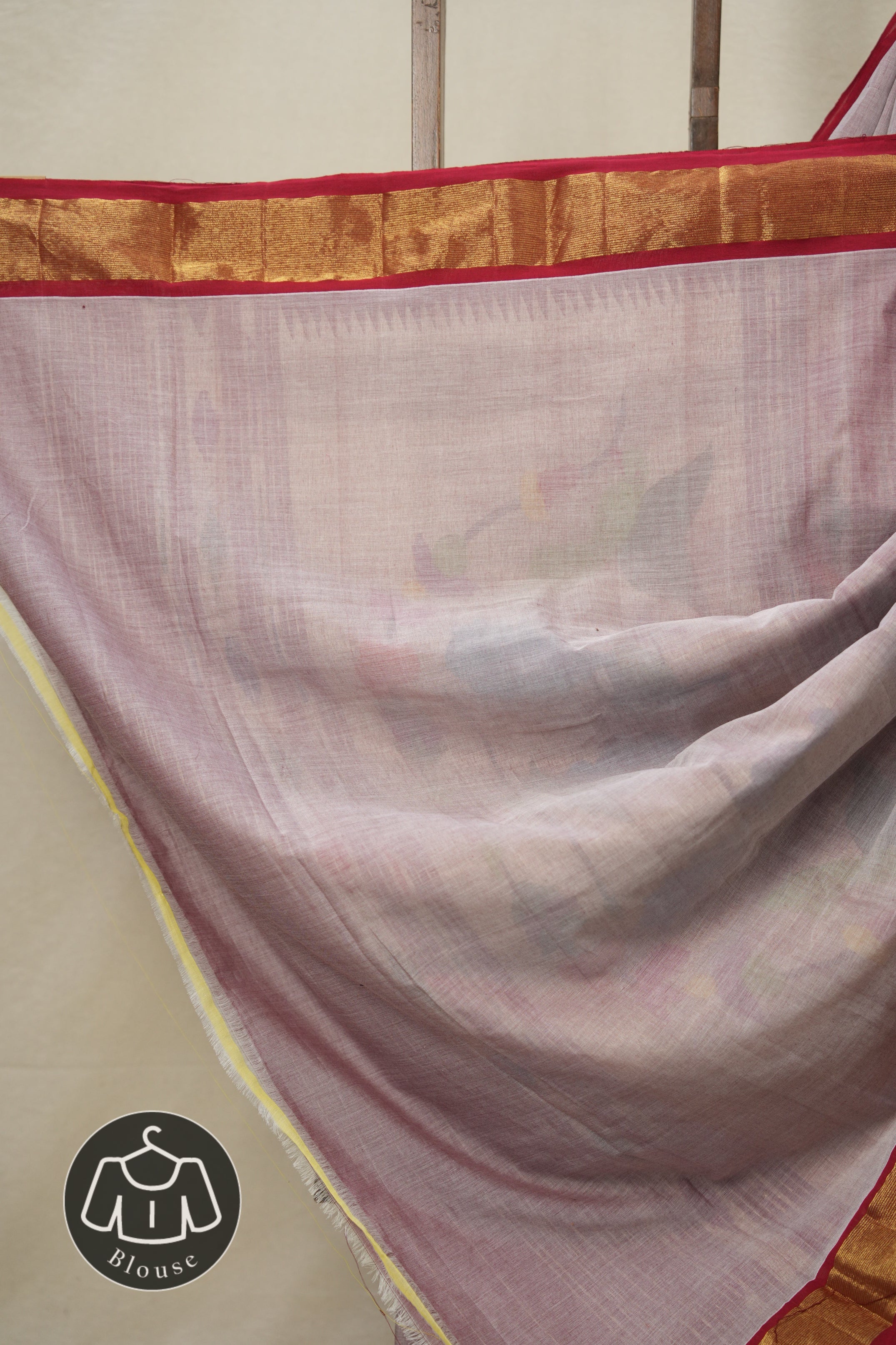 Lilac Cotton Paithani Saree - SRLCPS667