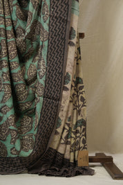 Mint Green HBP Modal Silk Saree - SRBMSS565