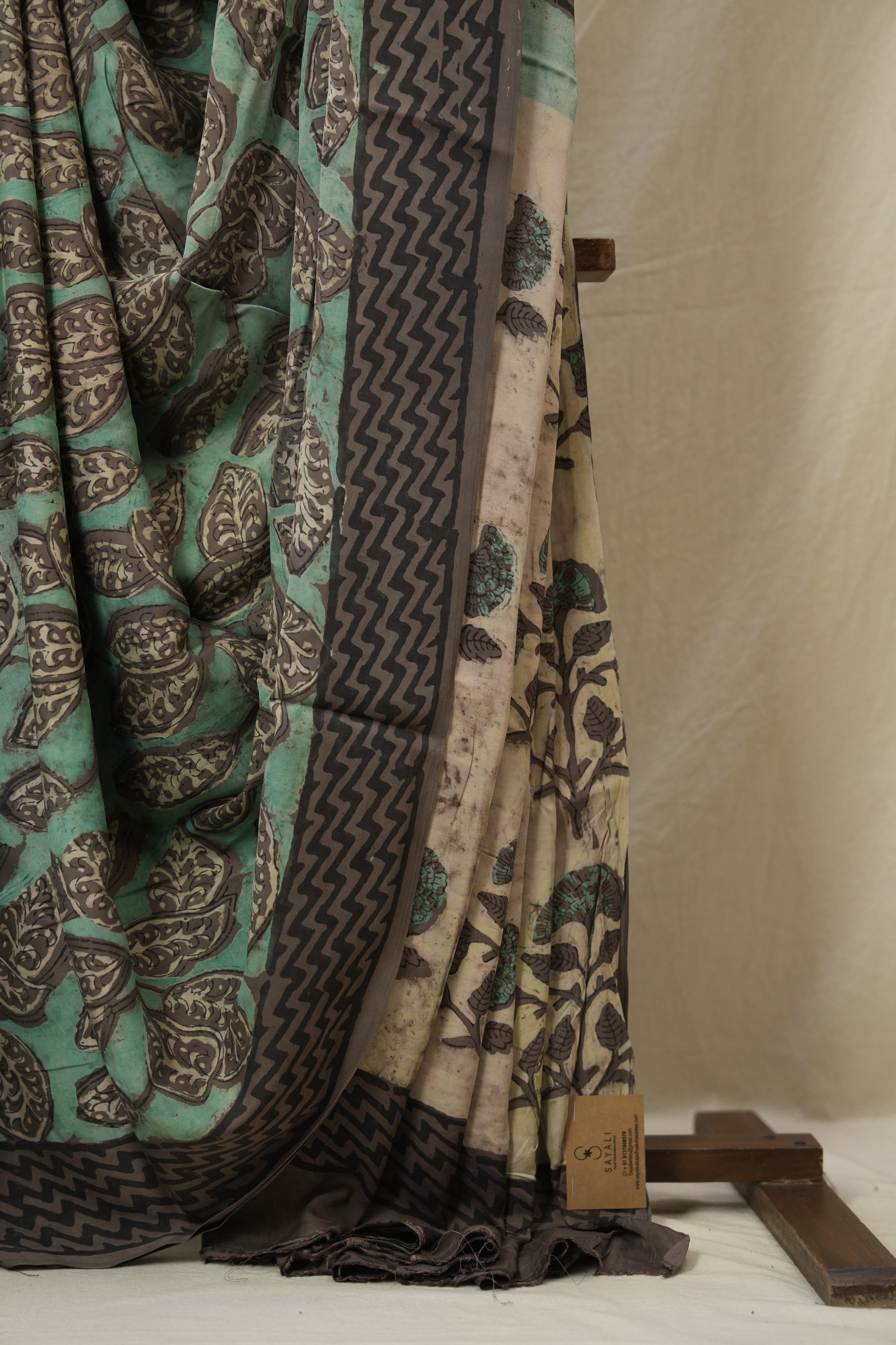 Mint Green HBP Modal Silk Saree - SRBMSS565