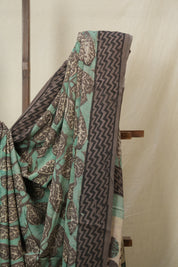 Mint Green HBP Modal Silk Saree - SRBMSS565