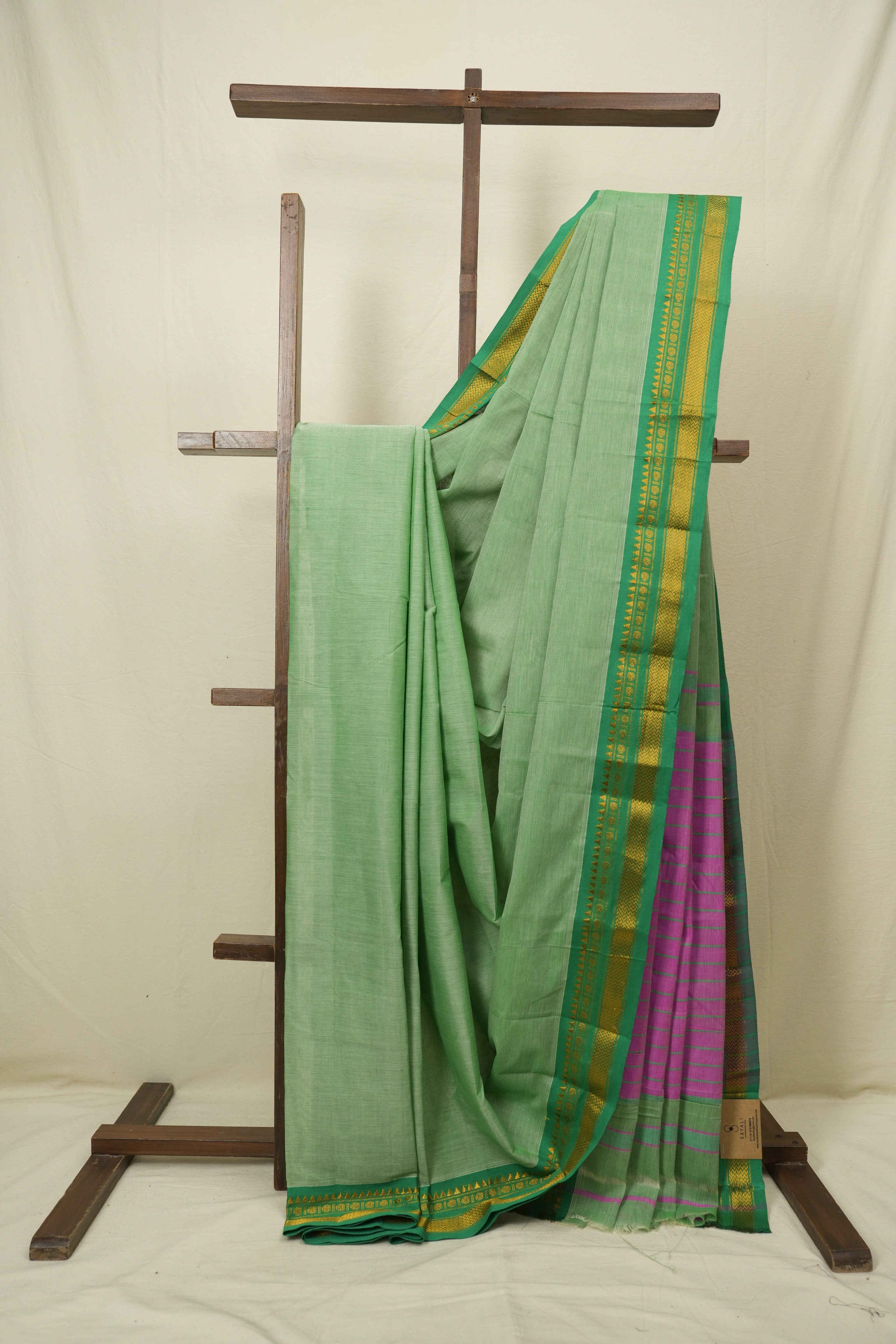 Pista Narayan Peth Cotton Saree - SRPNPCS84