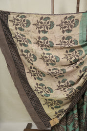 Mint Green HBP Modal Silk Saree - SRBMSS565