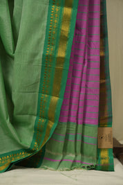 Pista Narayan Peth Cotton Saree - SRPNPCS84