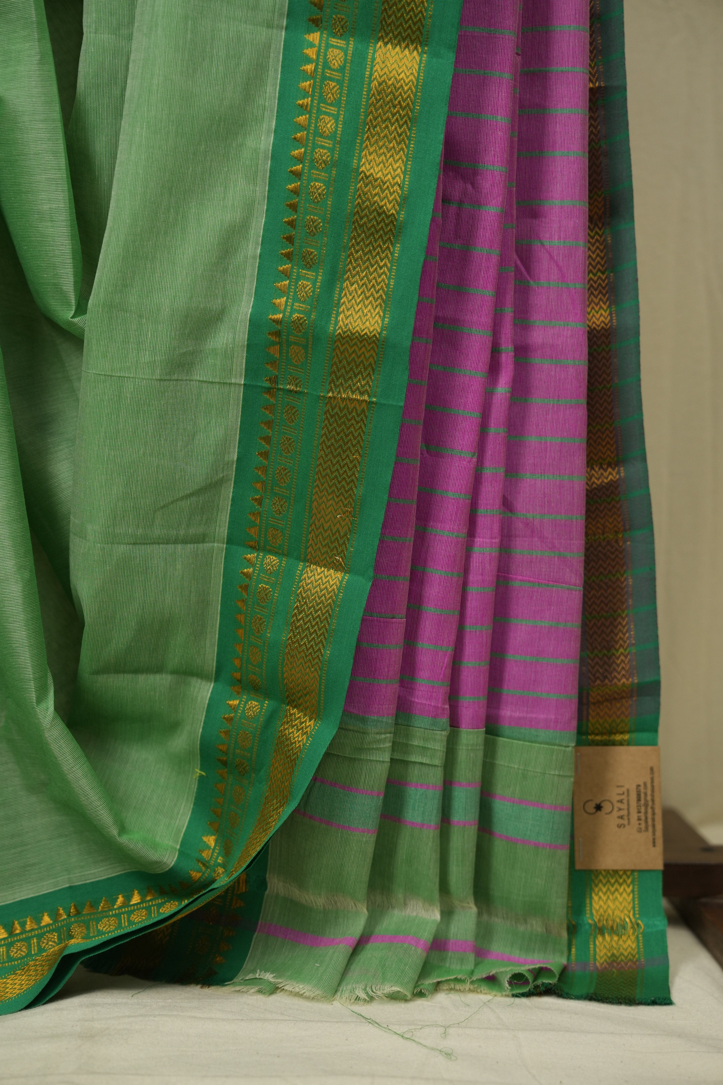 Pista Narayan Peth Cotton Saree - SRPNPCS84