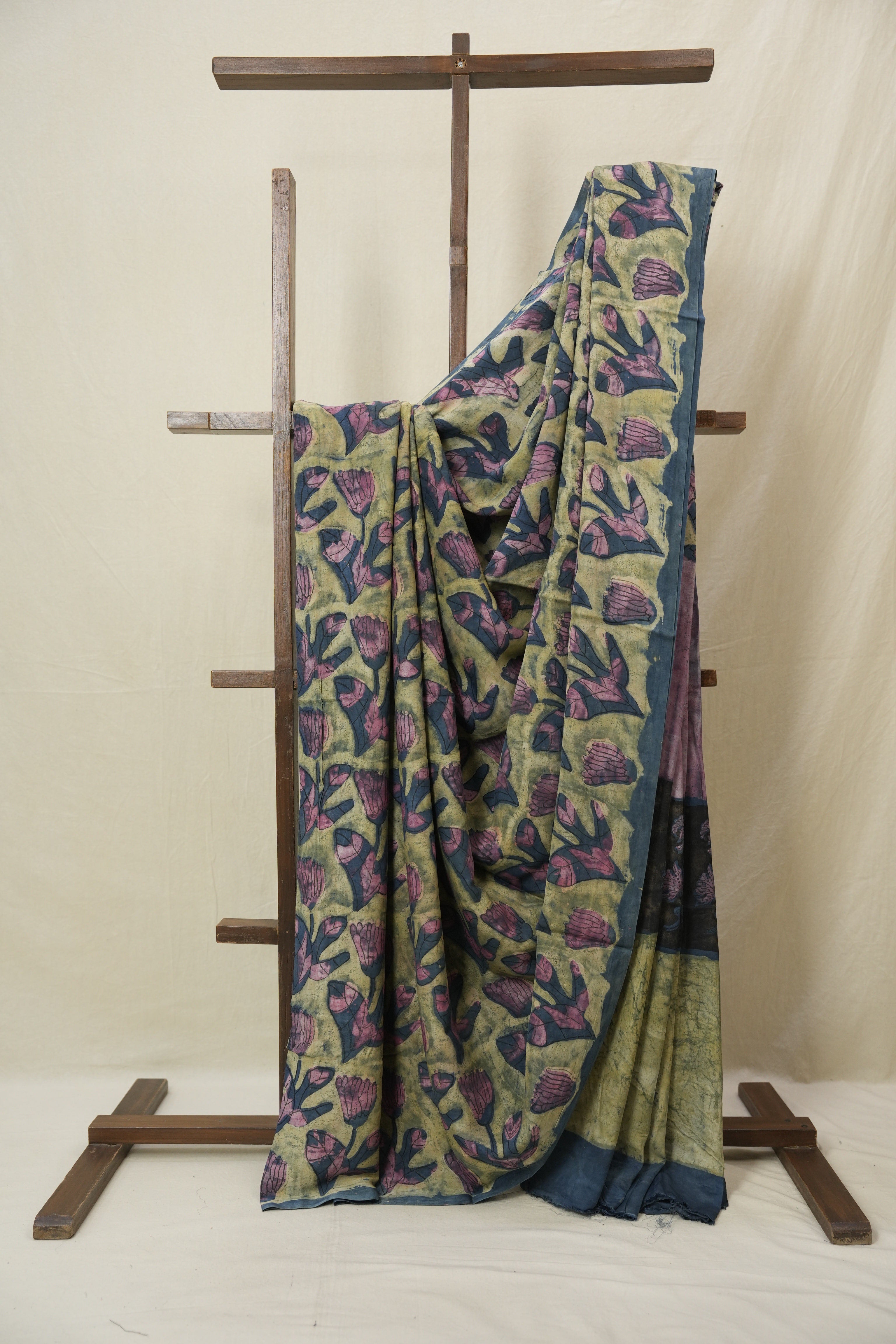 Olive Green HBP Modal Silk Saree - SRBMSS567