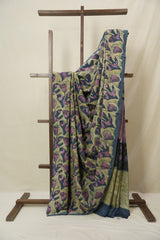 Olive Green HBP Modal Silk Saree - SRBMSS567