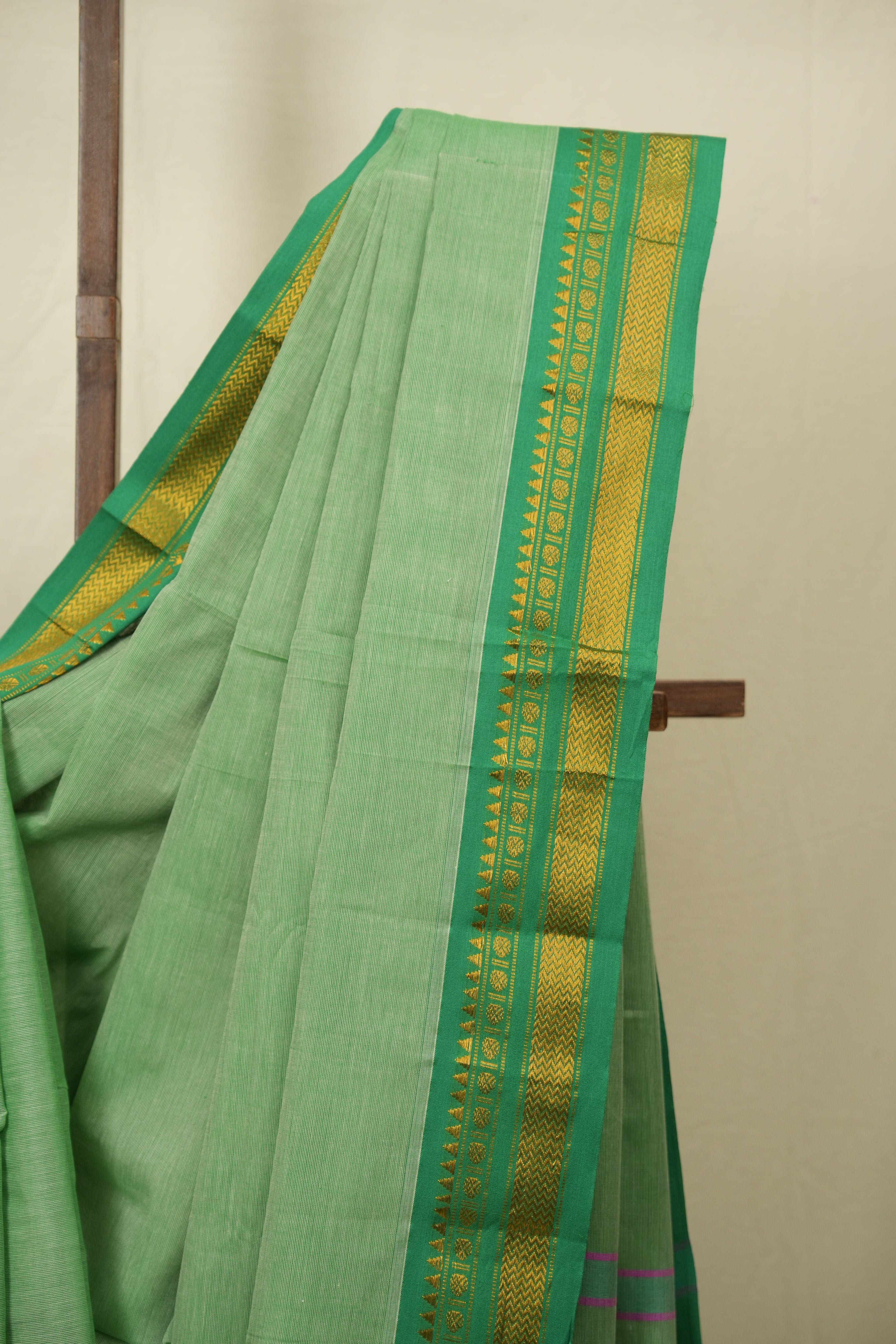Pista Narayan Peth Cotton Saree - SRPNPCS84