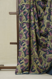 Olive Green HBP Modal Silk Saree - SRBMSS567