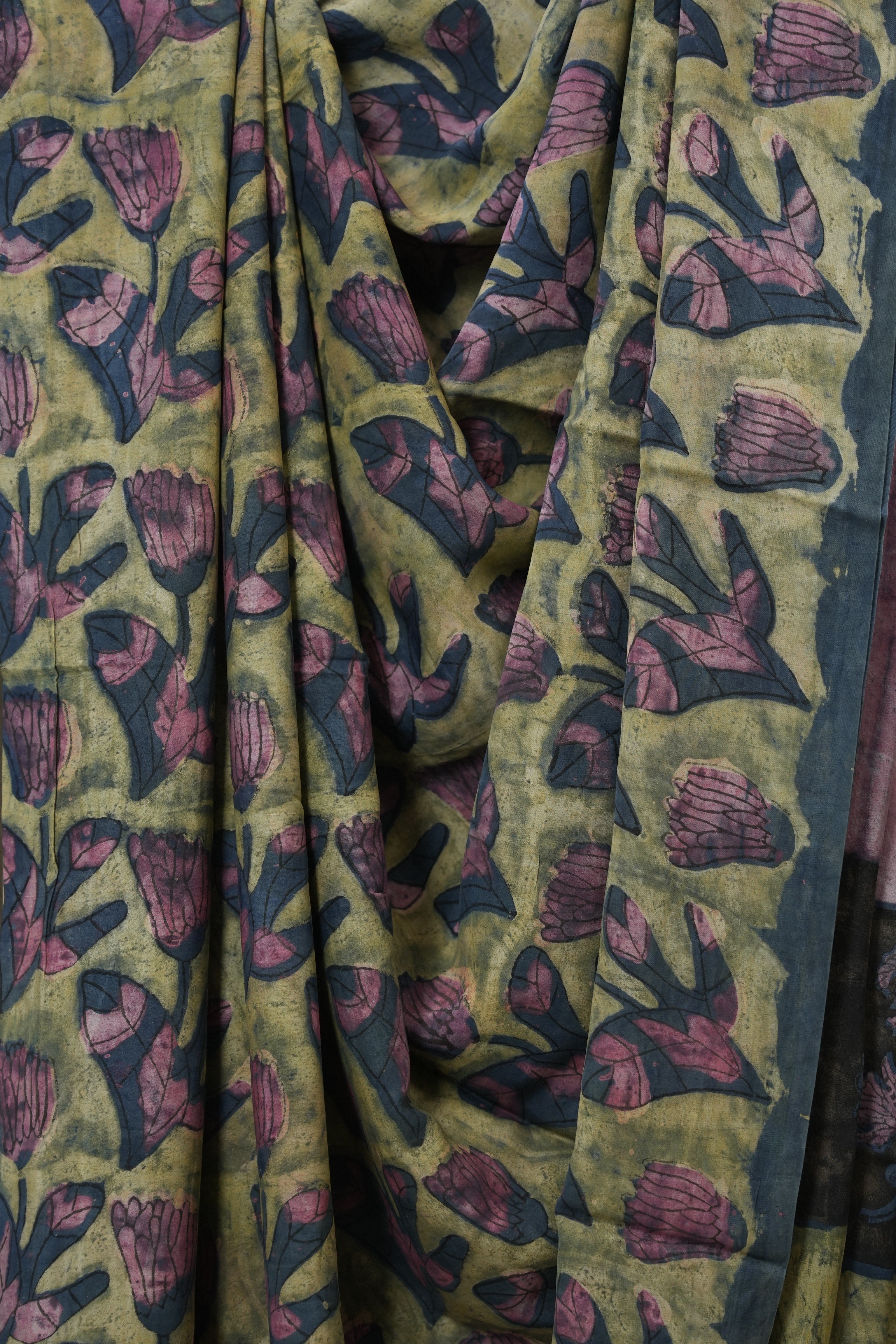 Olive Green HBP Modal Silk Saree - SRBMSS567