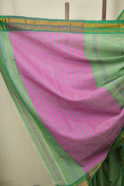 Pista Narayan Peth Cotton Saree - SRPNPCS84