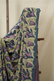Olive Green HBP Modal Silk Saree - SRBMSS567