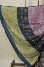 Olive Green HBP Modal Silk Saree - SRBMSS567