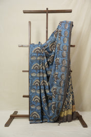 Steel Blue HBP Modal Silk Saree - SRSBMSS566