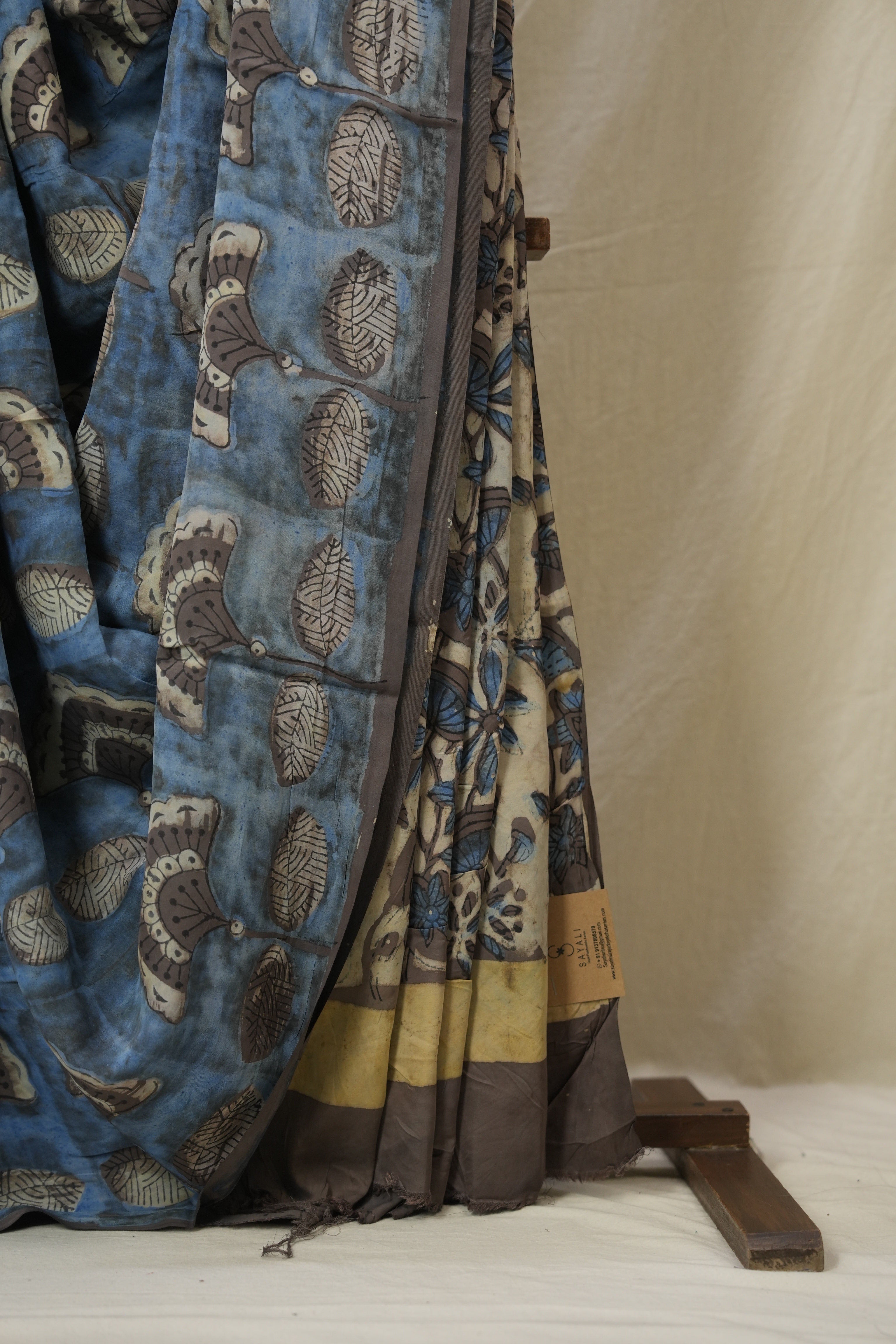 Steel Blue HBP Modal Silk Saree - SRSBMSS566