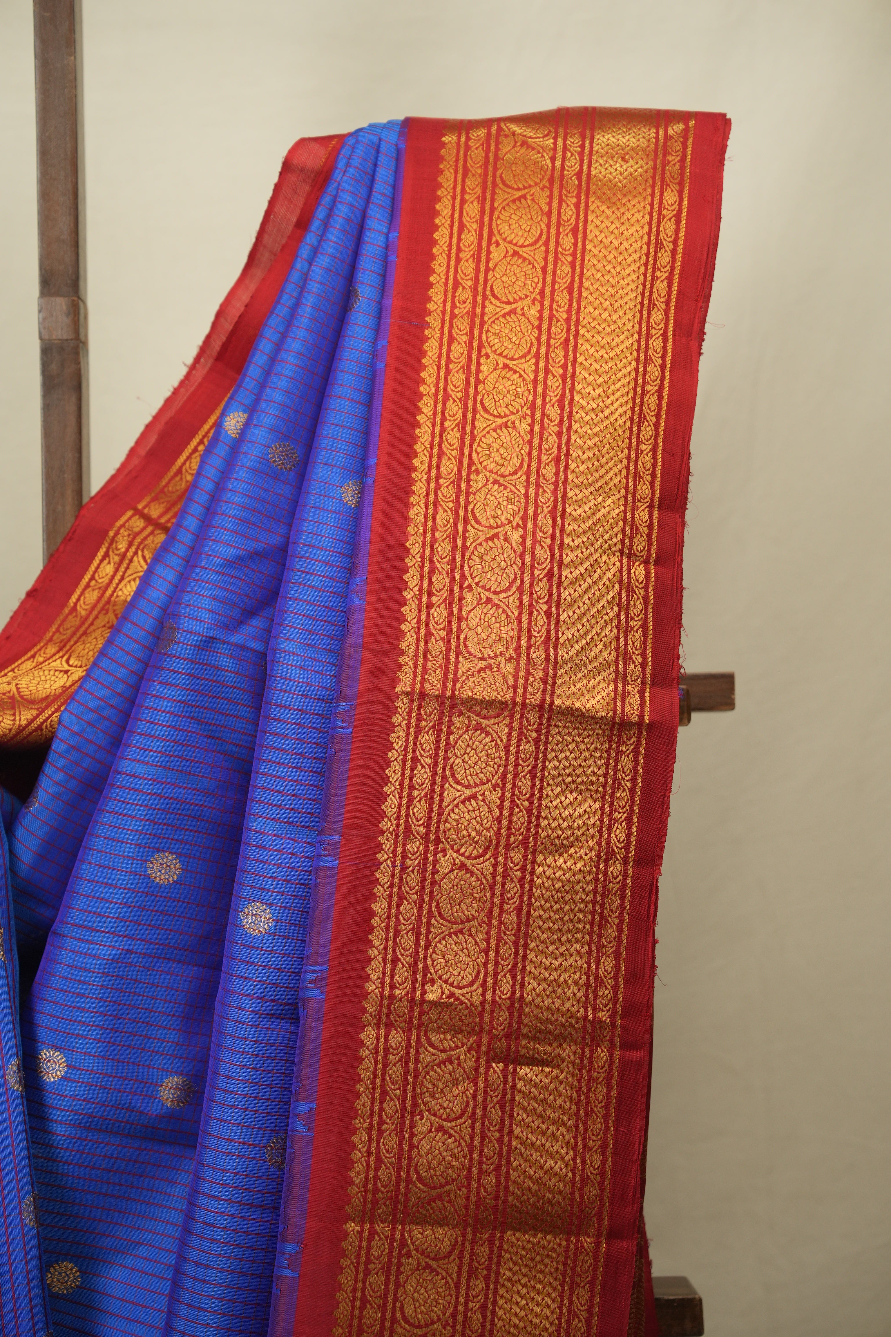 Royal Blue Gadwal Silk Saree - SRRBGSS655