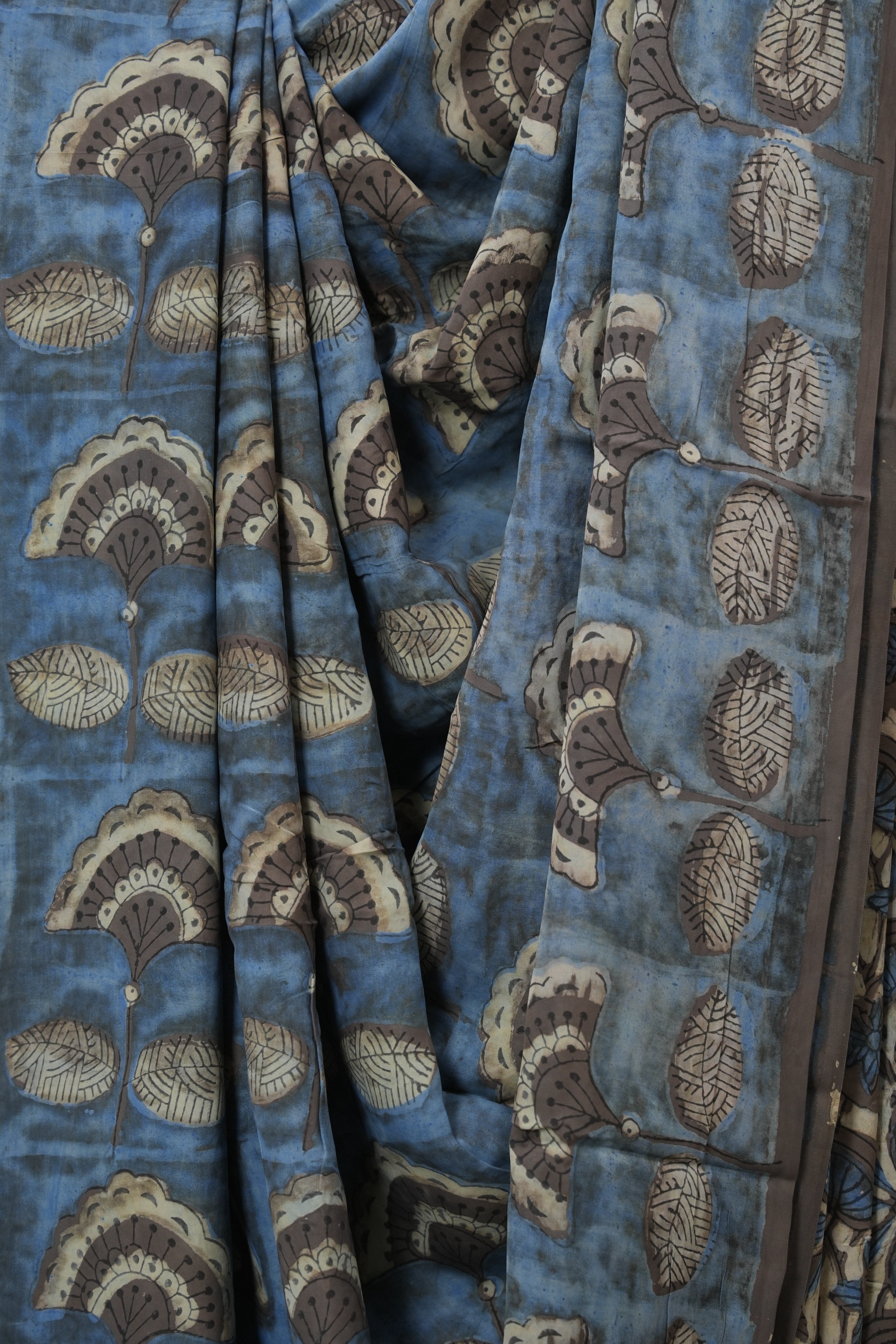 Steel Blue HBP Modal Silk Saree - SRSBMSS566